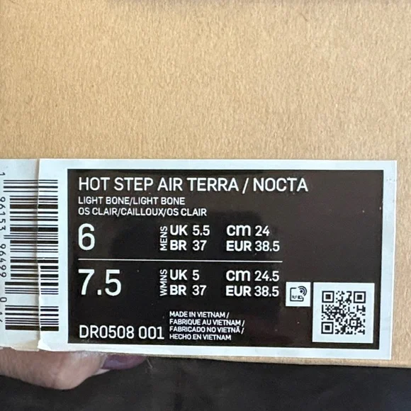 Nike Hot Step NOCTA (Drake Collection) Athletic Shoes in Gray and Cream - Picture 6 of 6